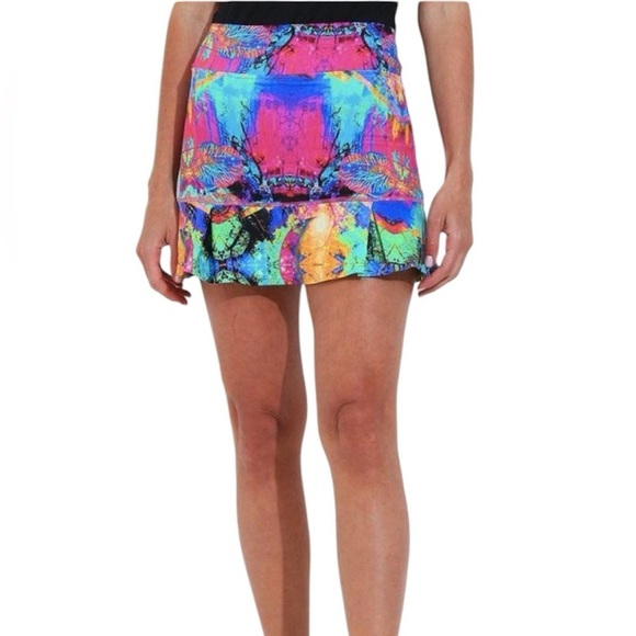SOLD Dona Jo | Women’s Colorful Athletic Skort Size XL - Picture 1 of 7
